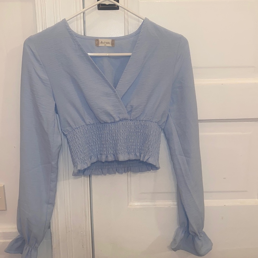 Altar’d State blue blouse.